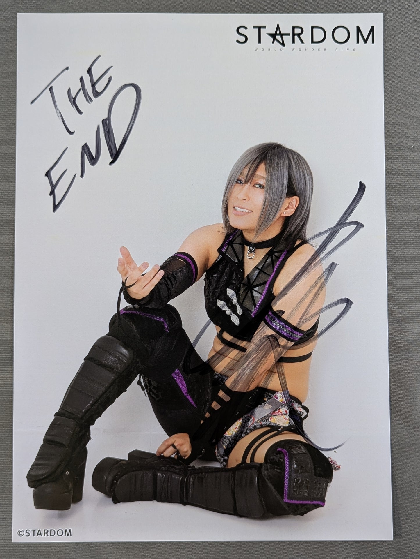 Konami  hand signed autograph  Stardom Pro-Photo  (G-6)