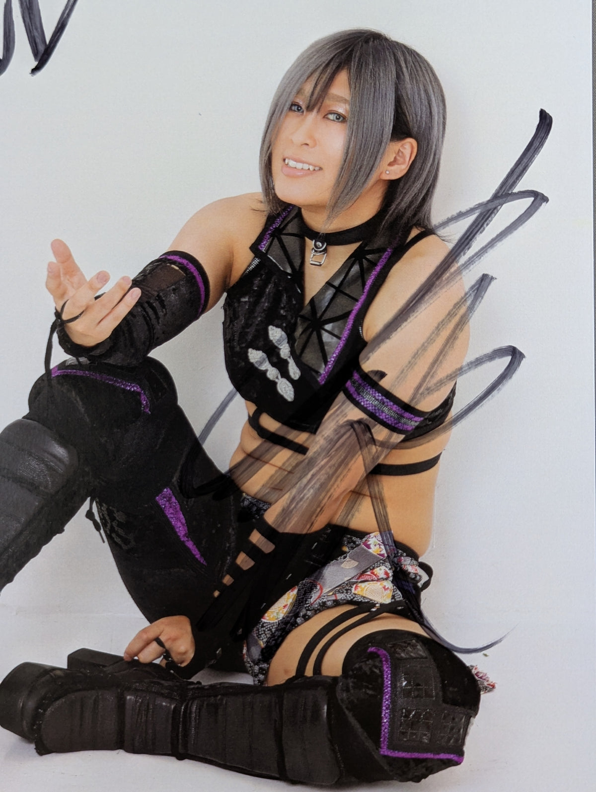 Konami  hand signed autograph  Stardom Pro-Photo  (G-6)