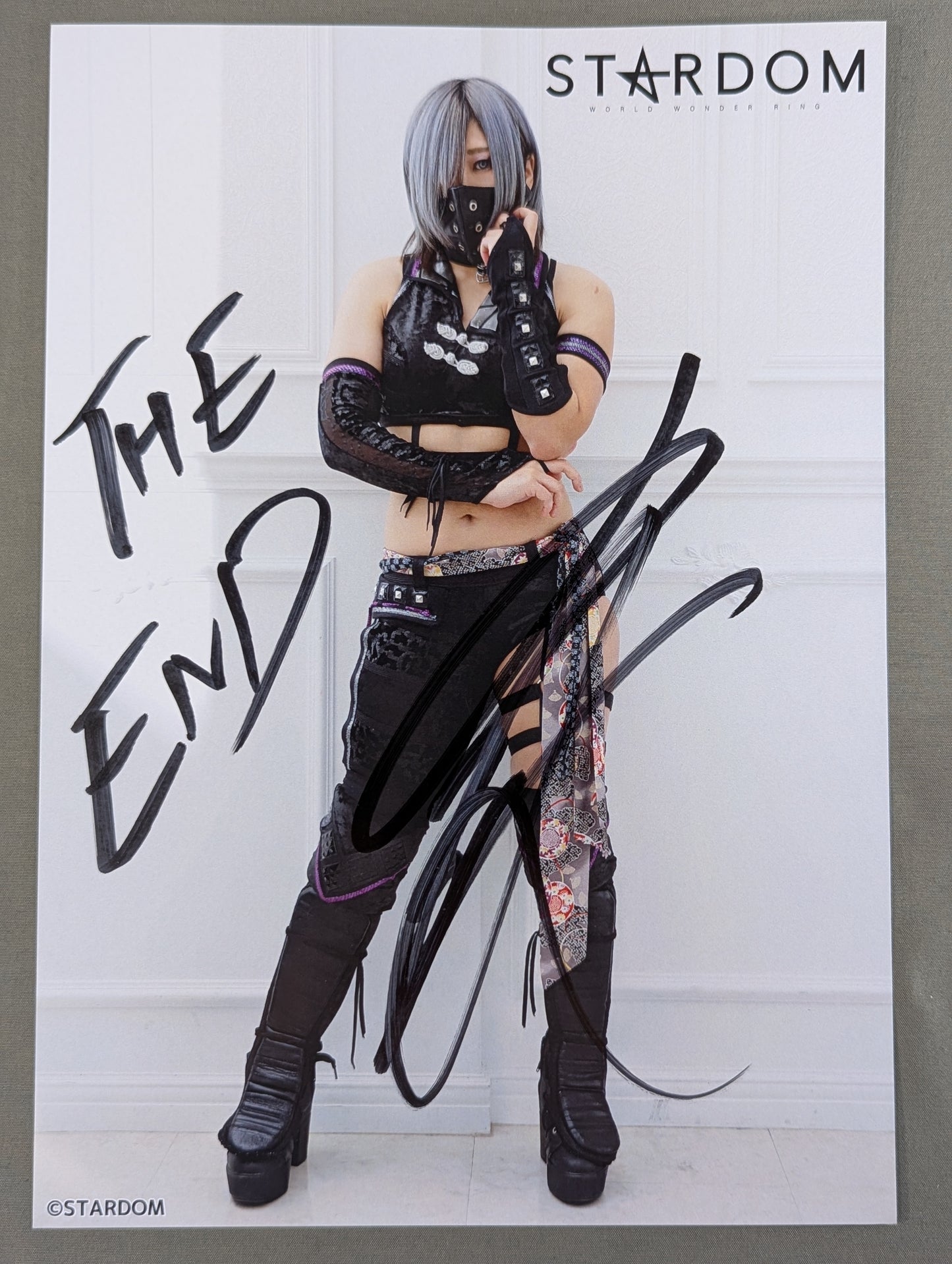 Konami  hand signed autograph  Stardom Pro-Photo  (G-9)