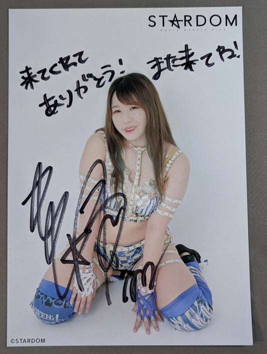 渡辺桃 直筆サイン入り スターダムポートレート(K-3)