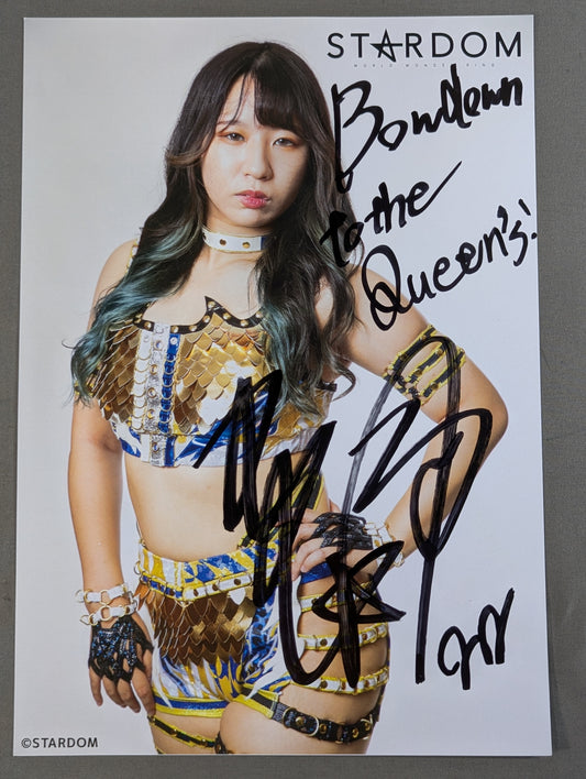 渡辺桃 直筆サイン入り スターダムポートレート(K-6)