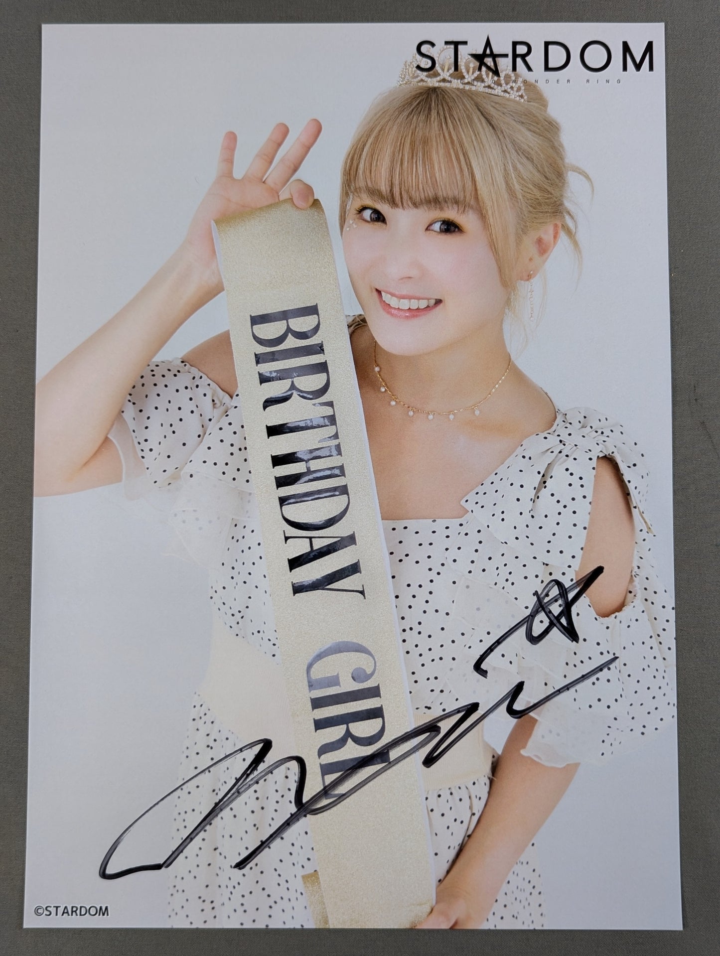 NATSUPOI  hand signed autograph  Starda Pro-Photo  (Poi Festival (1))
