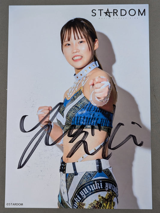 弓月 直筆サイン入り スターダム ポートレート(A-8)