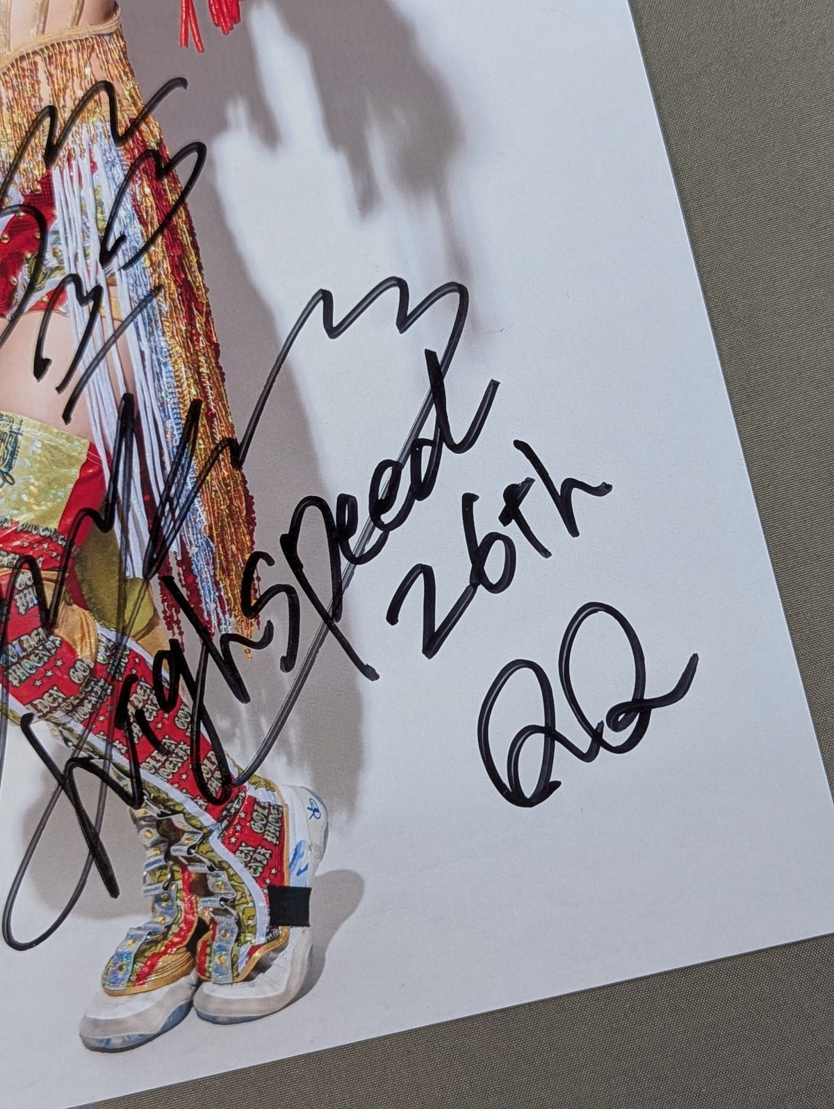 Saya Kamitani  hand signed autograph  Stardom Pro-Photo  (E-1)