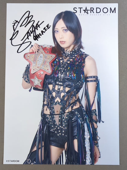 Saya Kamitani  hand signed autograph  Stardom Pro-Photo  (E-2)