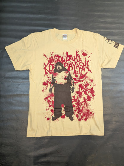 【直筆サイン入り】アブドーラ小林「信州信濃之流血機械」イラストTシャツ