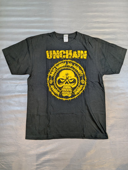 葛西純ユニット「UNCHAIN」Tシャツ(ブラック×イエロー)