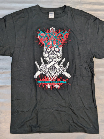 竹田誠志「DEATHMATCH CRASHING MAD」Tシャツ(ブラック×グリーン)