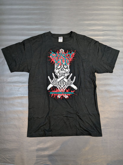 竹田誠志「DEATHMATCH CRASHING MAD」Tシャツ(ブラック×グリーン)