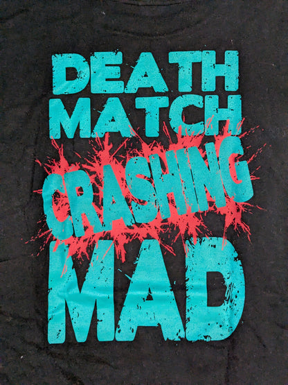 竹田誠志「DEATHMATCH CRASHING MAD」Tシャツ(ブラック×グリーン)