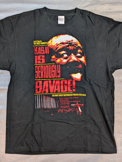 葛西純「KASAI IS SERIOUSIY SAVAGE!」Tシャツ