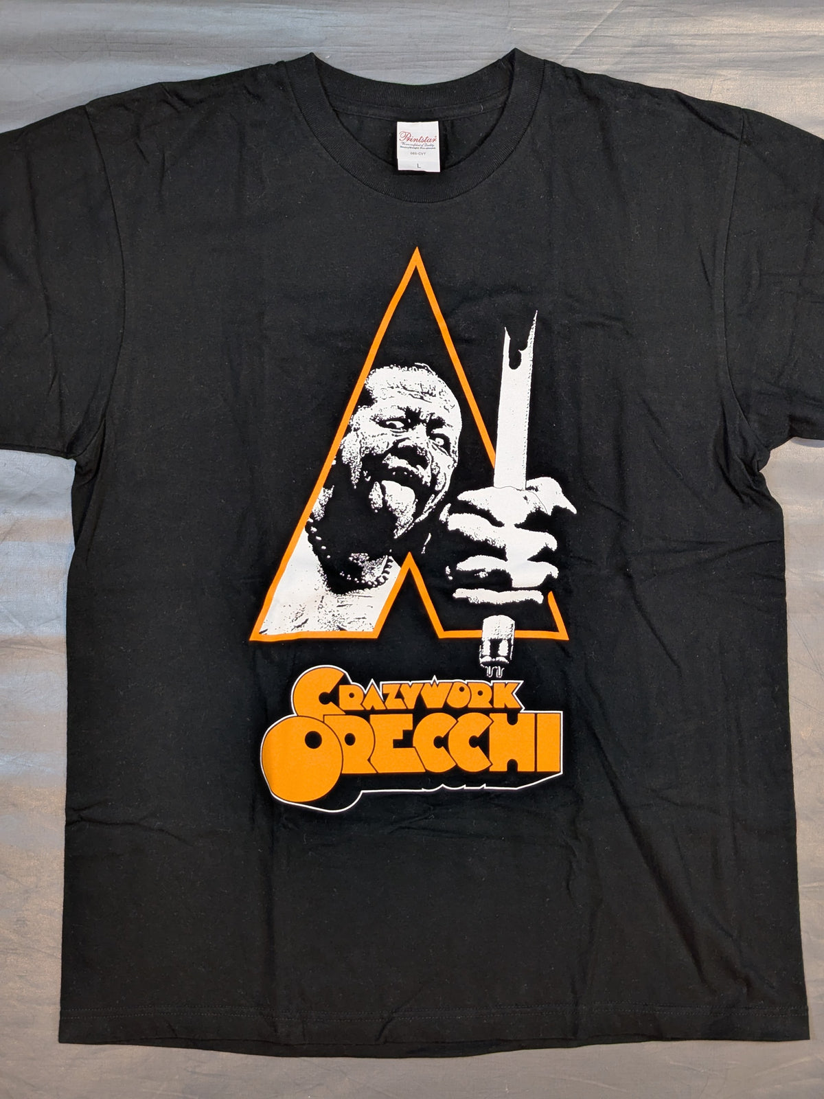 葛西純「CRAZYWORK ORECCHI」Tシャツ(ブラック)