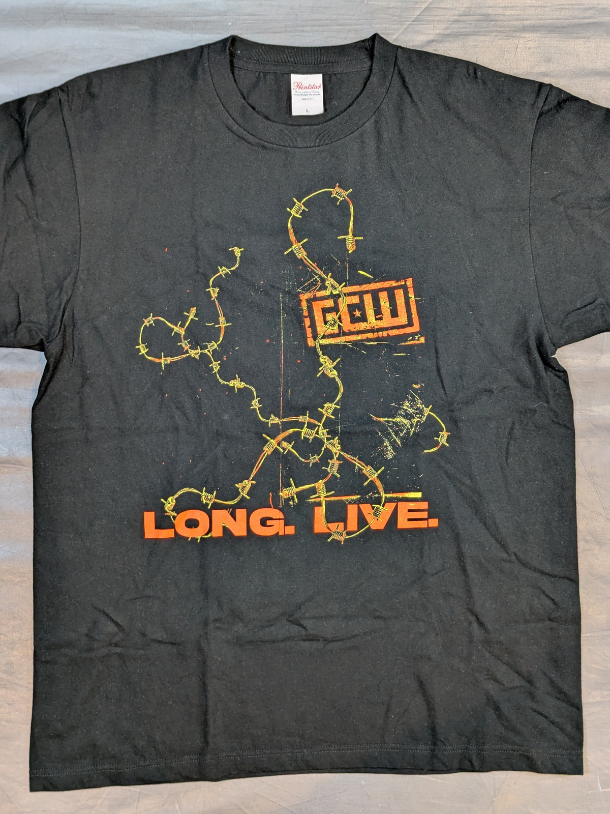 GCW「LONG. LIVE.」Tシャツ(ブラック)