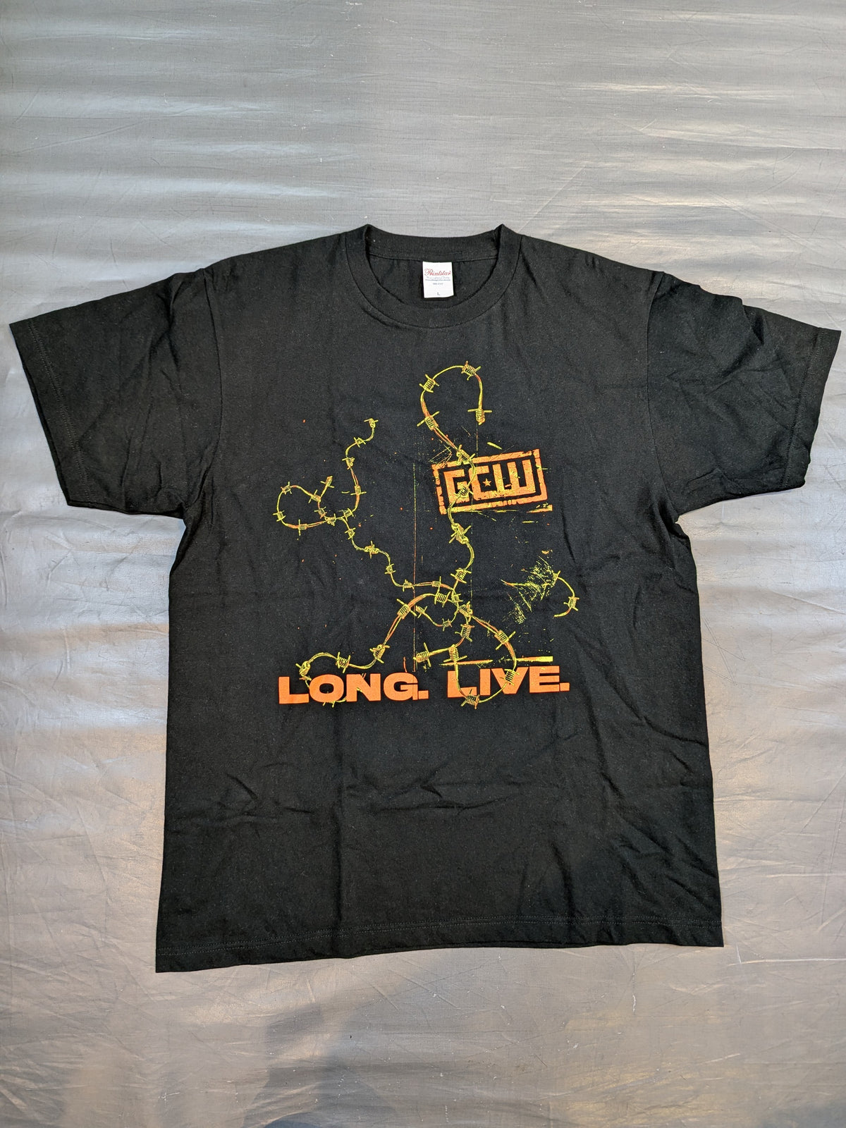 GCW「LONG. LIVE.」Tシャツ(ブラック)