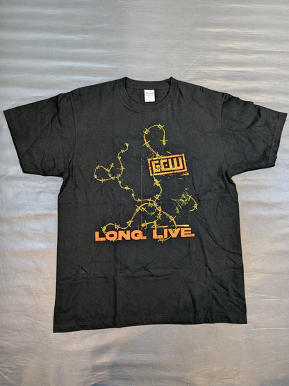 GCW「LONG. LIVE.」Tシャツ(ブラック)