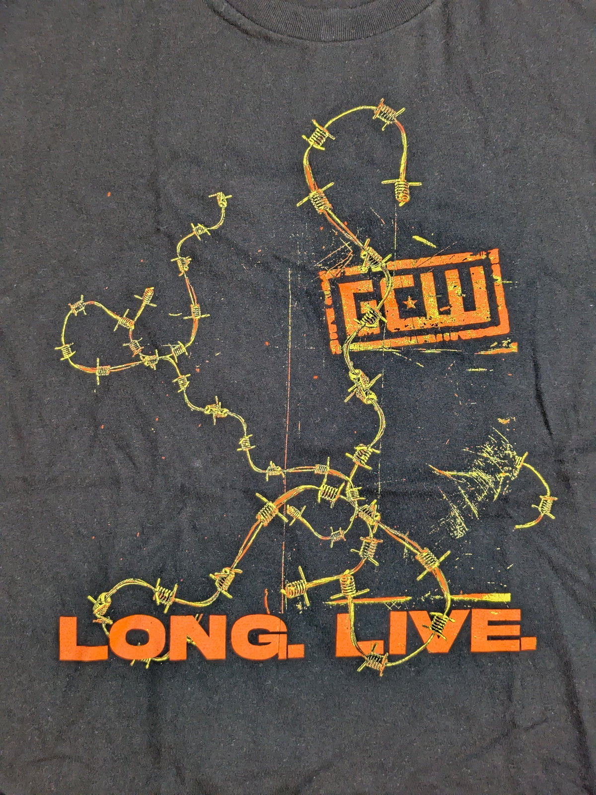 GCW「LONG. LIVE.」Tシャツ(ブラック)
