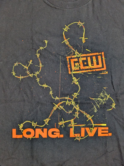 GCW「LONG. LIVE.」Tシャツ(ブラック)