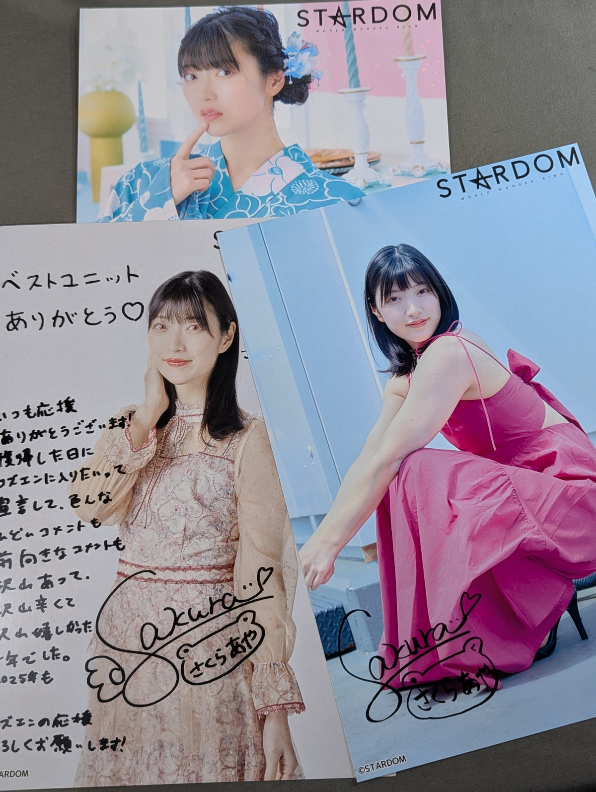 AYA SAKURA Stardom Pro-Photo 3-Piece Set