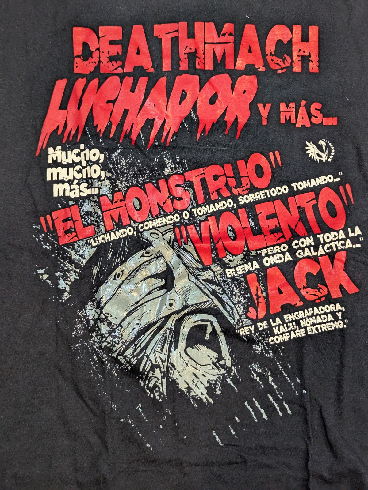 Violento Jack "DEATHMATCH LUCHADOR" Illustration T-Shirt (1) (Black)