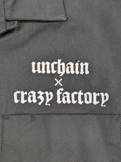 葛西純「CRAZY FACTORY×UNCHAIN」オープンカラーシャツ