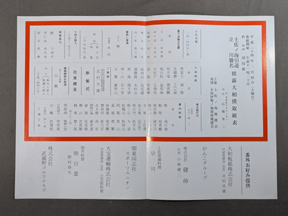 土佐ノ海引退・立川襲名 披露大相撲 取組表