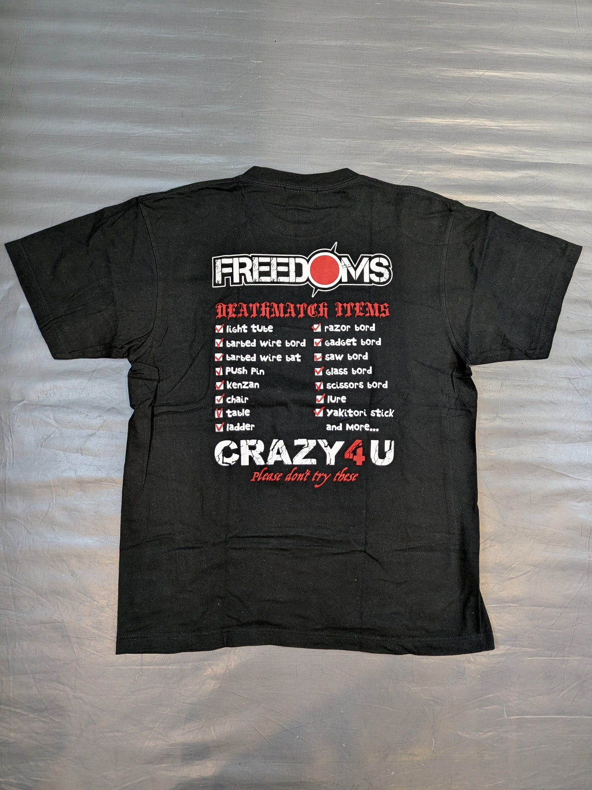 FREEDOMS×CORAZON「CRAZY 4 U」Tシャツ