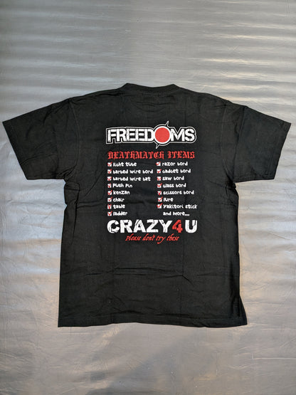 FREEDOMS×CORAZON「CRAZY 4 U」Tシャツ