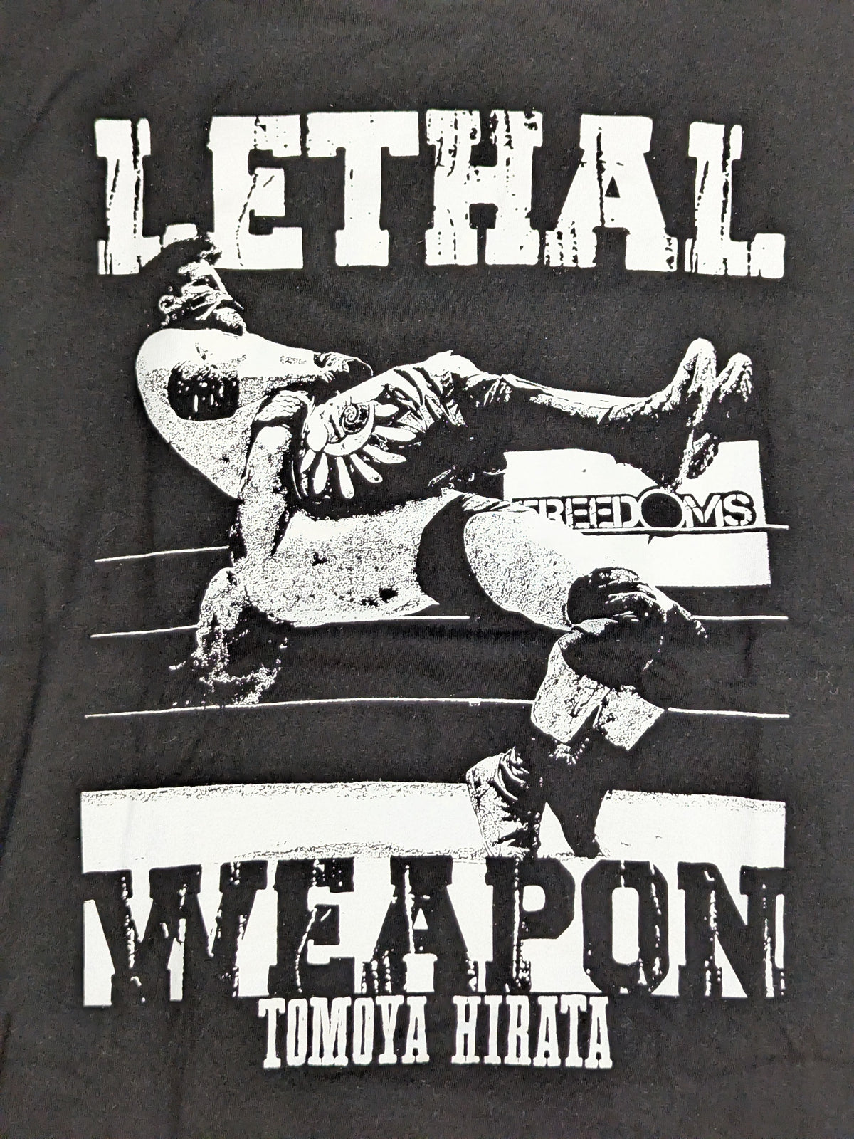 【直筆サイン入り】平田智也×CORAZON「LETHAL WEAPON」ピクチャーTシャツ(ホワイト)