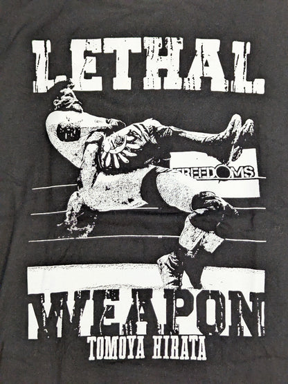 【直筆サイン入り】平田智也×CORAZON「LETHAL WEAPON」ピクチャーTシャツ(ホワイト)