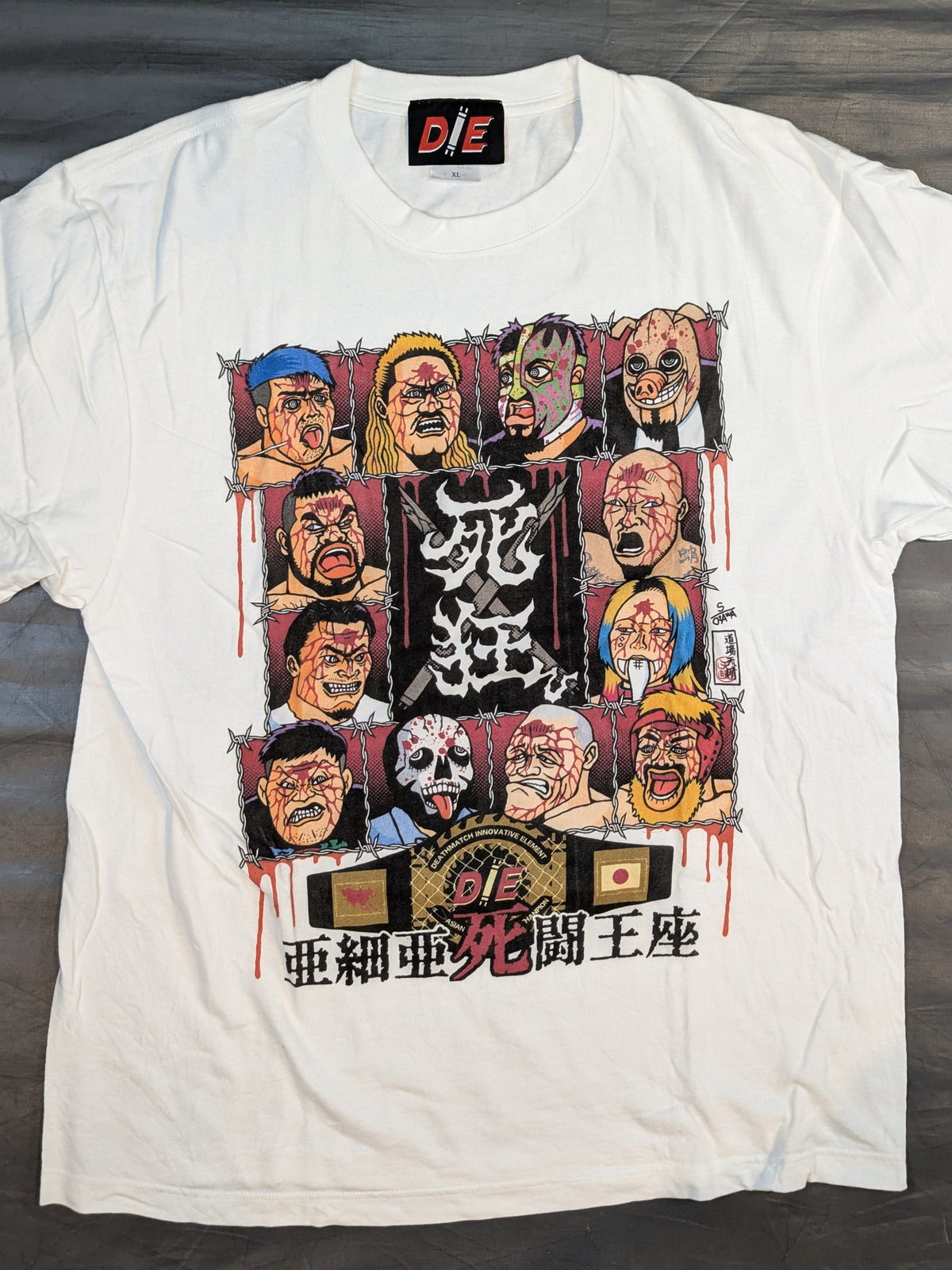 D.I.E「死狂ひ 亜細亜死闘王座トーナメント」イラストTシャツ