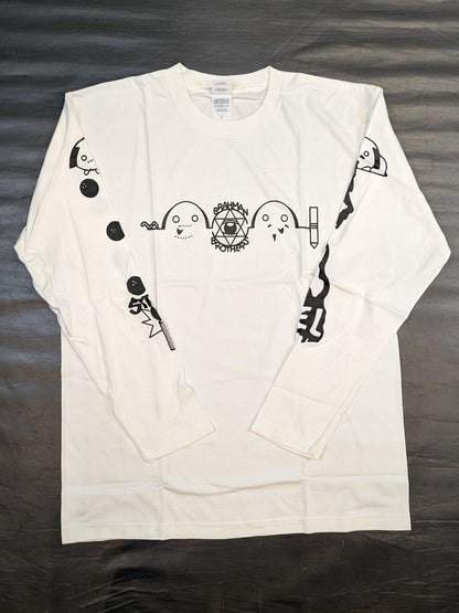 バラモン兄弟 ロングスリーブTシャツ①(ホワイト)