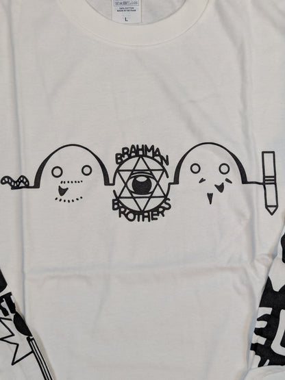 バラモン兄弟 ロングスリーブTシャツ①(ホワイト)