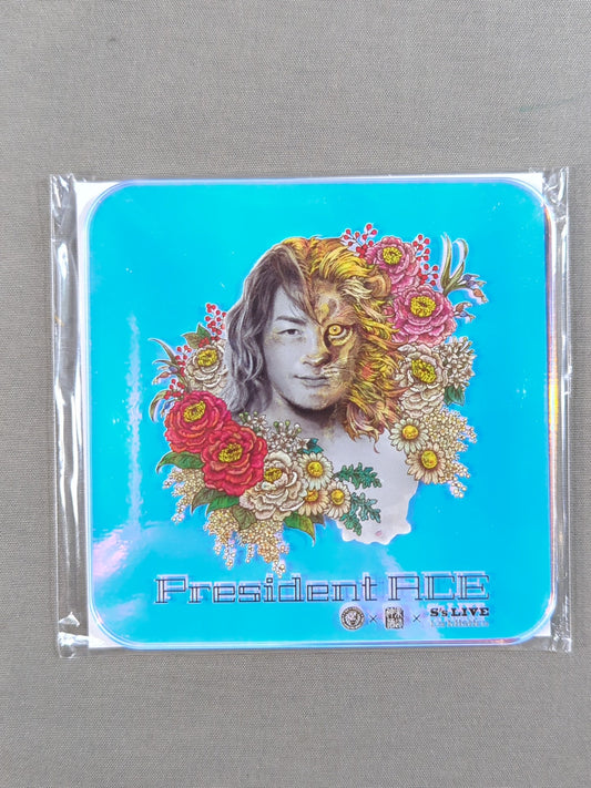 ★ ★ not sold in stores Hiroshi Tanahashi "President Ace" Acrylic Coaster