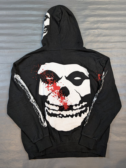 葛西純「THE CRAZY MONKEY`S DEATHMATCH IS FREEDOMS ONLY!!」プルオーバーパーカー(血しぶきver./ブラック)