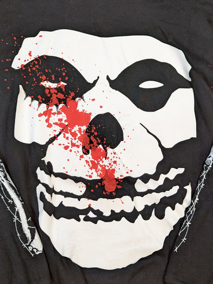 葛西純「THE CRAZY MONKEY`S DEATHMATCH IS FREEDOMS ONLY!!」プルオーバーパーカー(血しぶきver./ブラック)