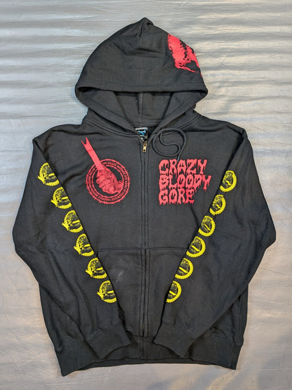 葛西純「CRAZY FEAST」ジップパーカー(ブラック)