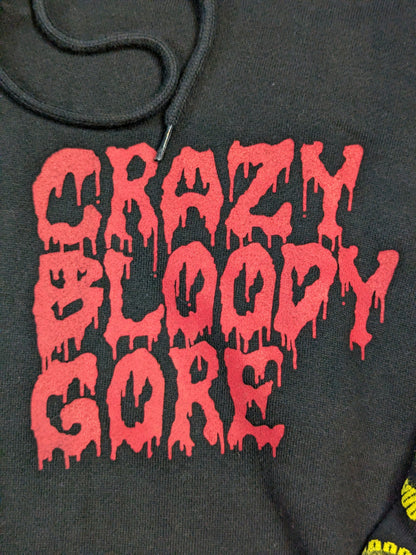 葛西純「CRAZY FEAST」ジップパーカー(ブラック)