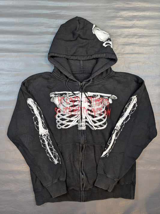 Jun Kasai "HE LOVES DEATHMATCH, SO DEATHMATCH LOVES HIM" Zip hoodie  (Black)