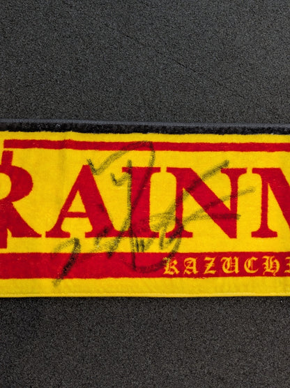 【hand signed autograph】 Kazuchika Okada  "RAIN MAKER 《LEVEL3》" Scarf Towel