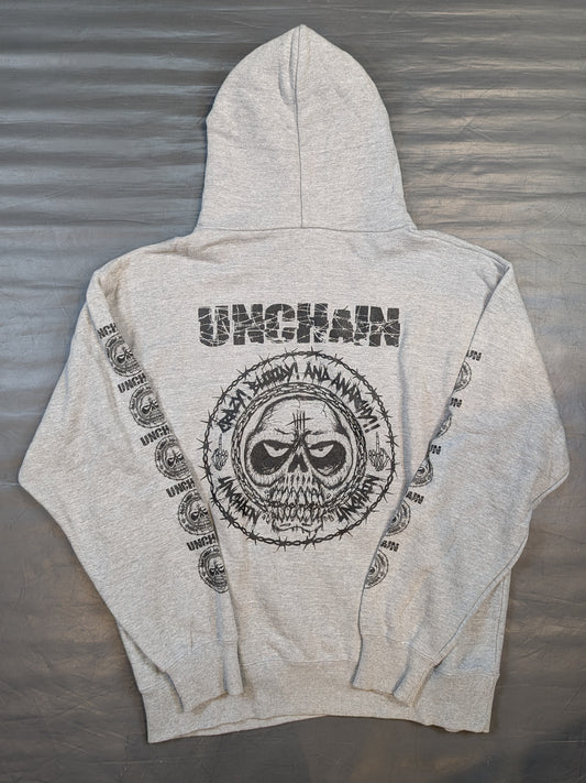 Jun Kasai unit "UNCHAIN" pullover hoodie  (gray)