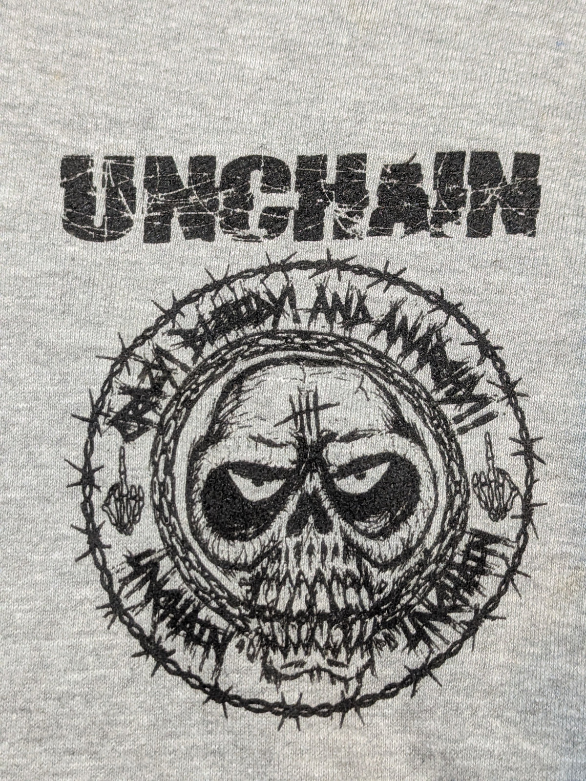 葛西純ユニット「UNCHAIN」プルオーバーパーカー(グレー)