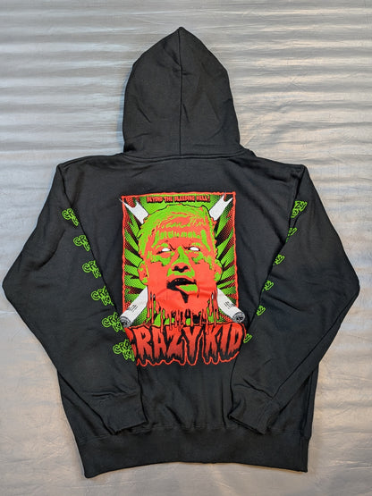 竹田誠志「BEYOND THE BLEEDING HELL」ジップパーカー(ブラック)
