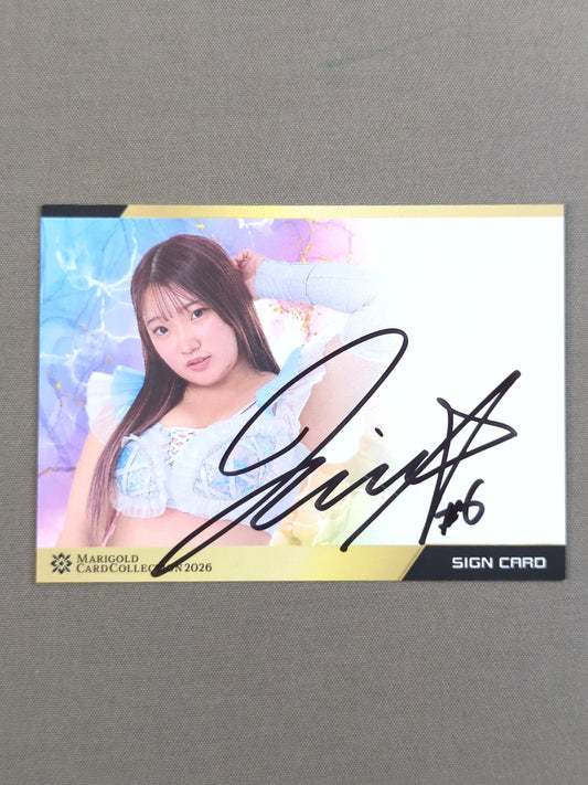 2026 MARIGOLD CARD COLLECTION Kizuna Tanaka Official autographed card