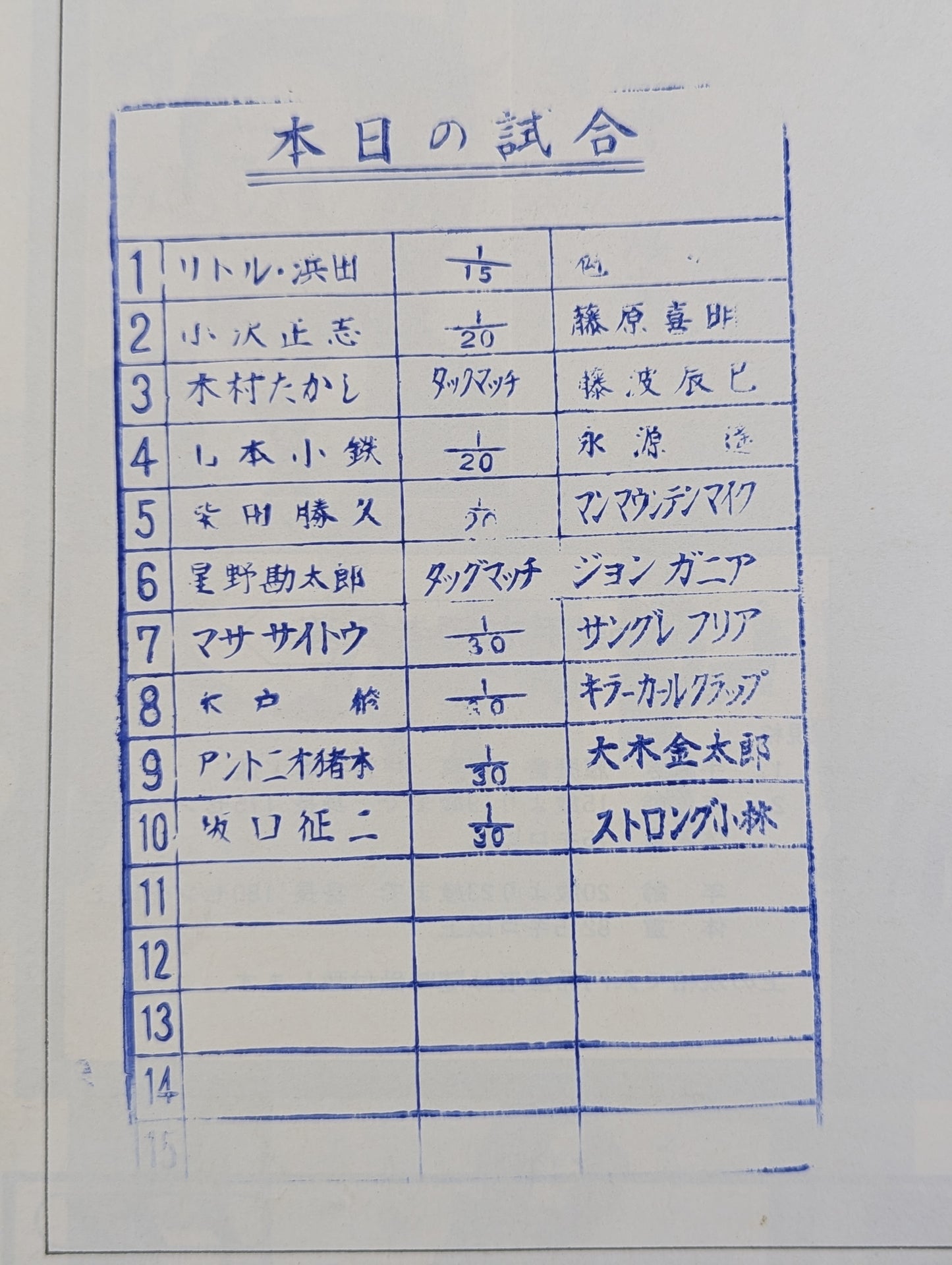 75第2回ワールドリーグ戦【開幕戦】