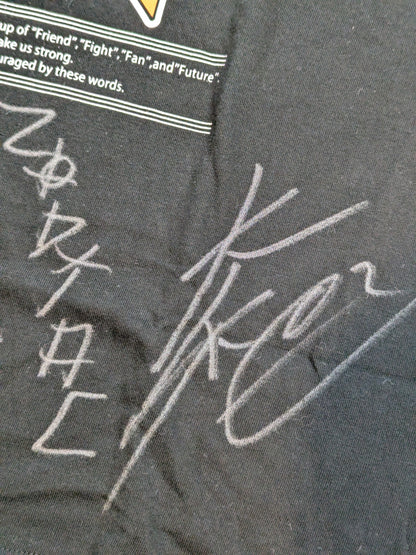 【3選手直筆サイン入り】F4「ファイヤーパターン」Tシャツ(ブラック)