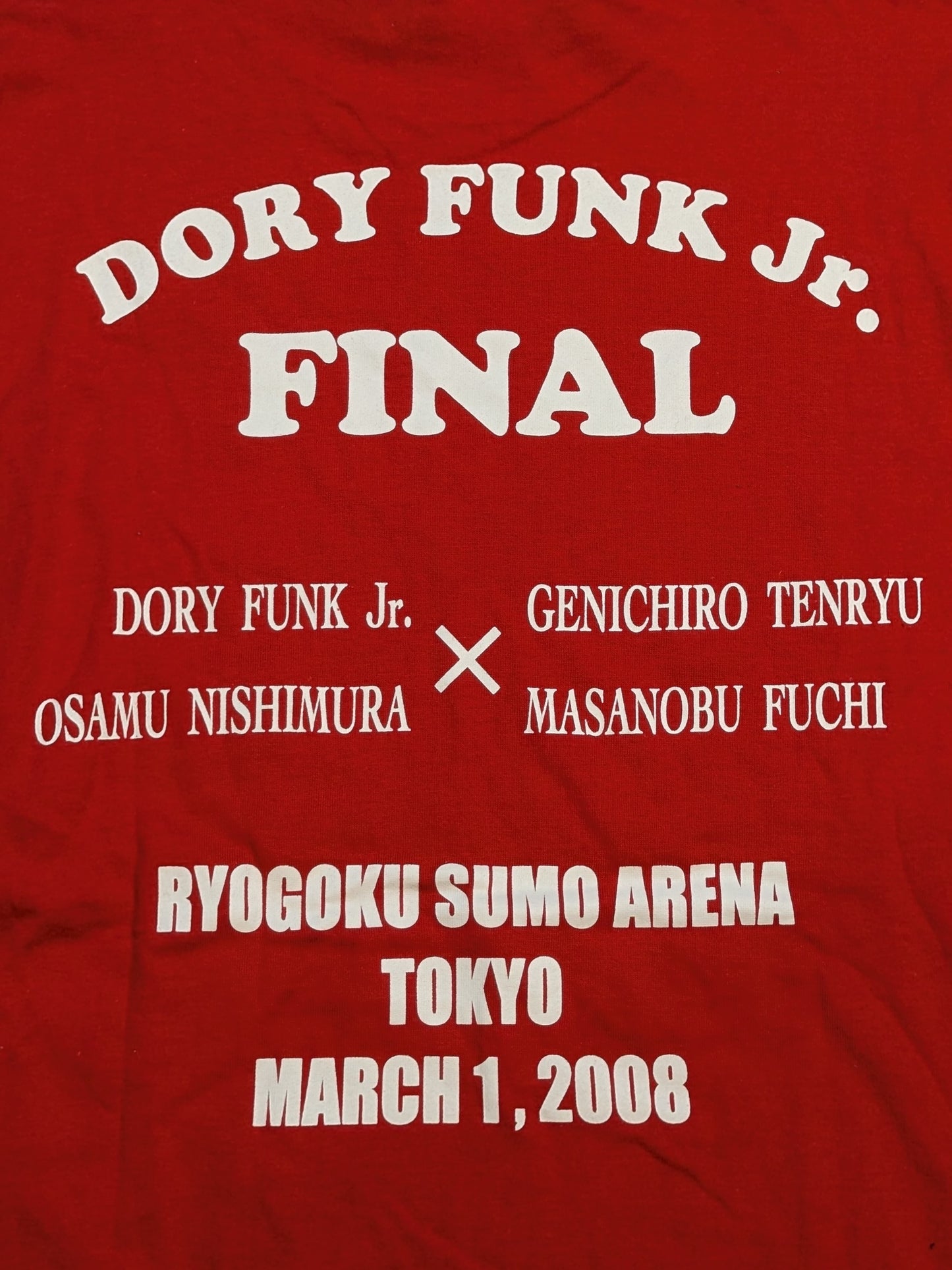 【直筆サイン入り】ドリー・ファンク・ジュニア「DORY FUNK Jr. FINAL」Tシャツ