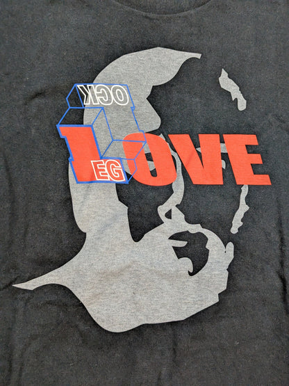 武藤敬司シルエット「LEG LOCK LOVE」シルエットTシャツ