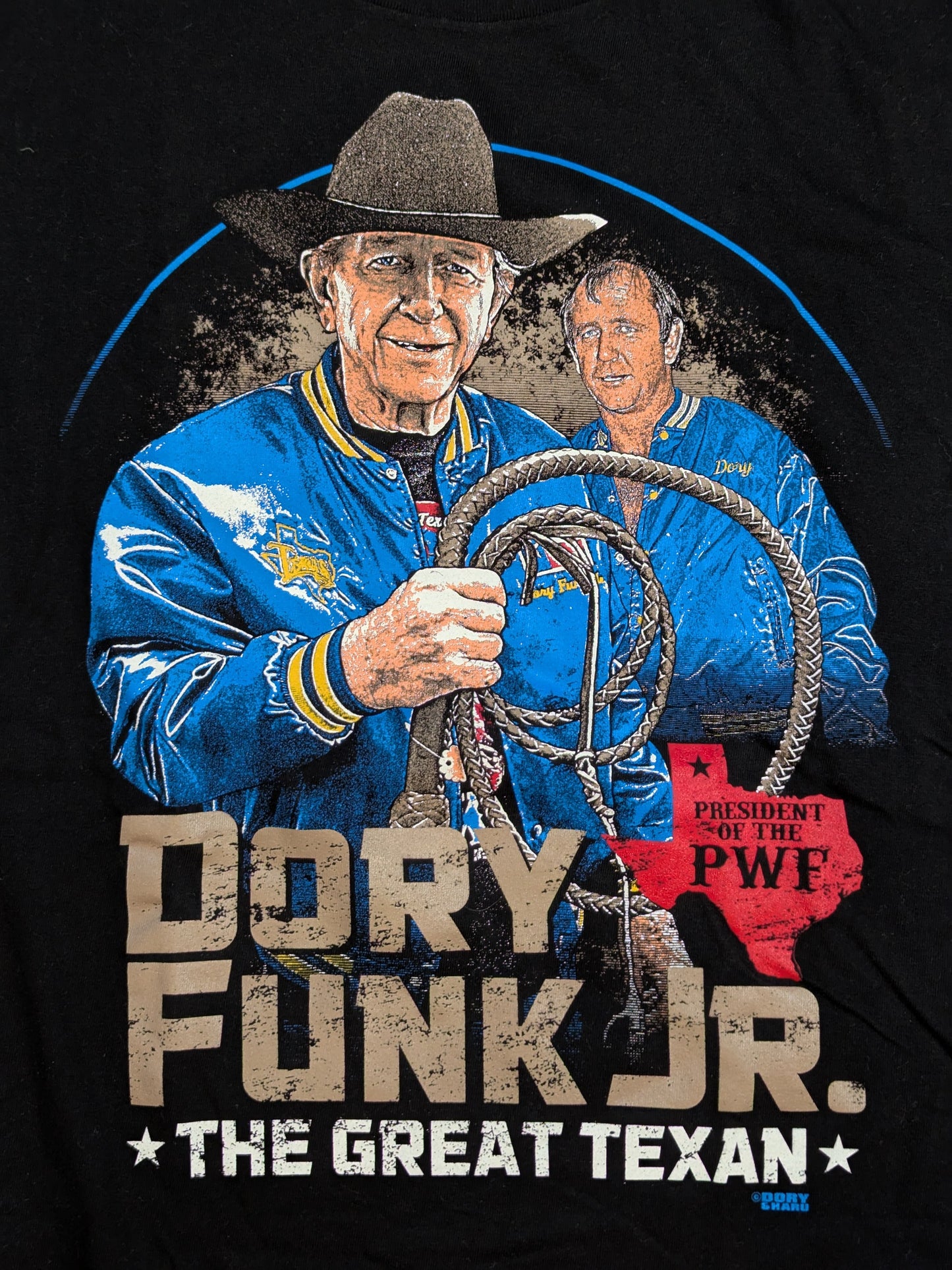 ドリー・ファンク・ジュニア「THE GREAT TEXAN」ピクチャーTシャツ