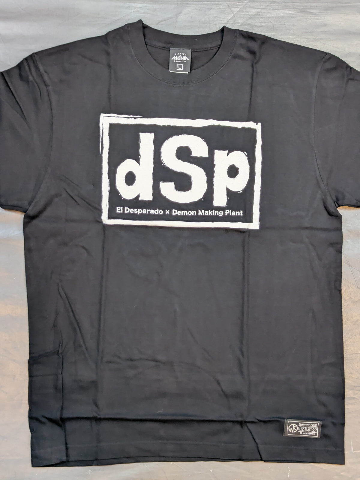 エル・デスペラード×d.M.p キン肉マン二世コラボTシャツ①(ブラック×ホワイト)
