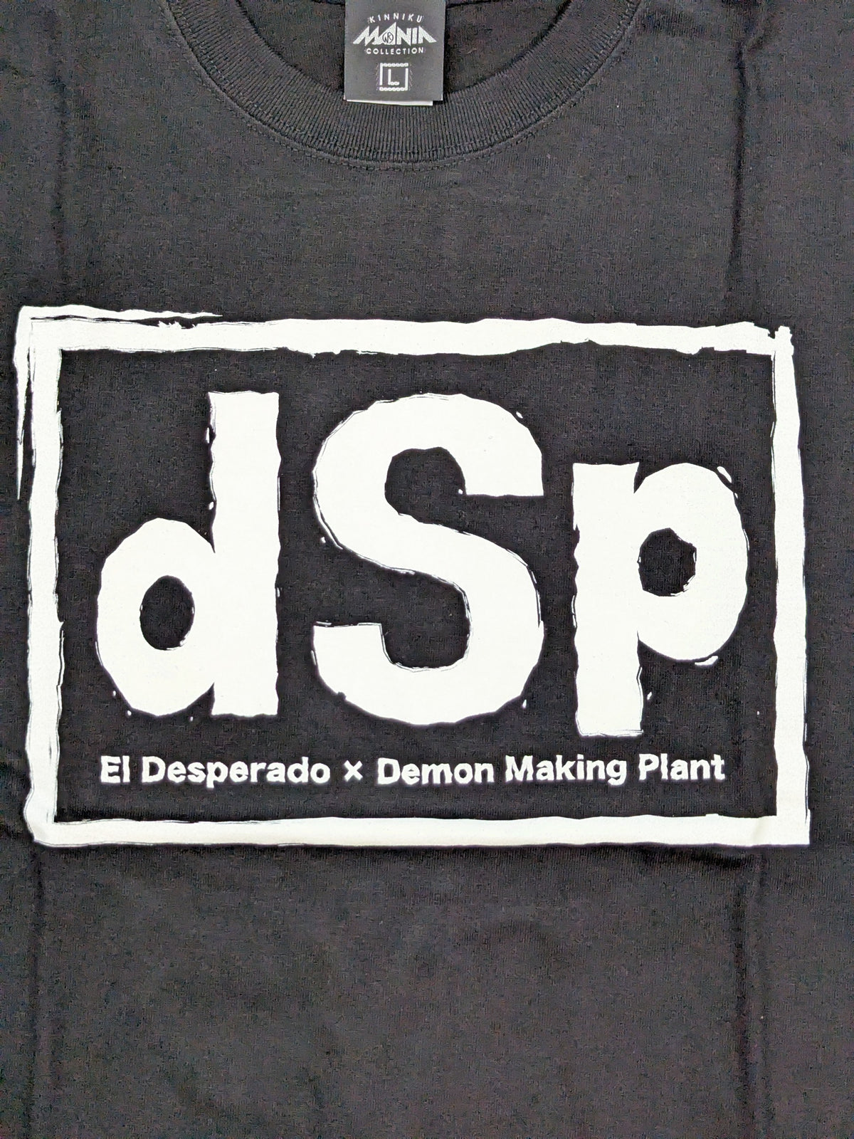 エル・デスペラード×d.M.p キン肉マン二世コラボTシャツ①(ブラック×ホワイト)